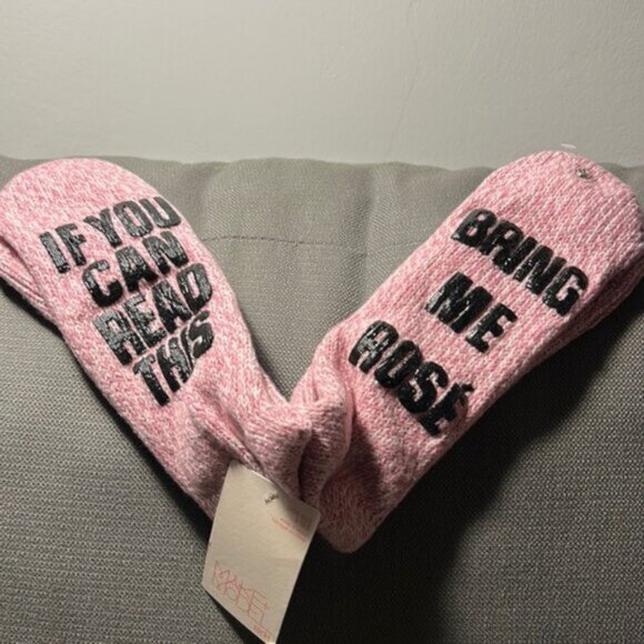 Nordstrom Accessories - NWT Nordstrom Socks If you Can Read This Bring Me Rose
